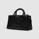 Borsa Guess ECO MIETTA SML SOCIETY SATCHEL Nero - Foto 2