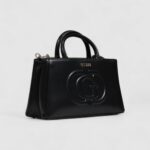 Borsa Guess ECO MIETTA SML SOCIETY SATCHEL Nero - Foto 3