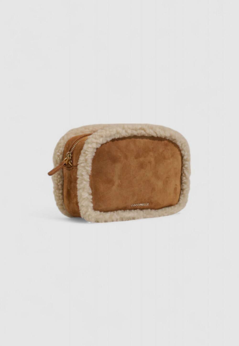 Borsa Coccinelle TEBE ECO SHEARLING Cuoio - Foto 4