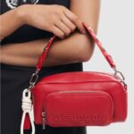 Borsa Desigual BAG_HALF LOGO FW24 PRADE Rosso - Foto 1