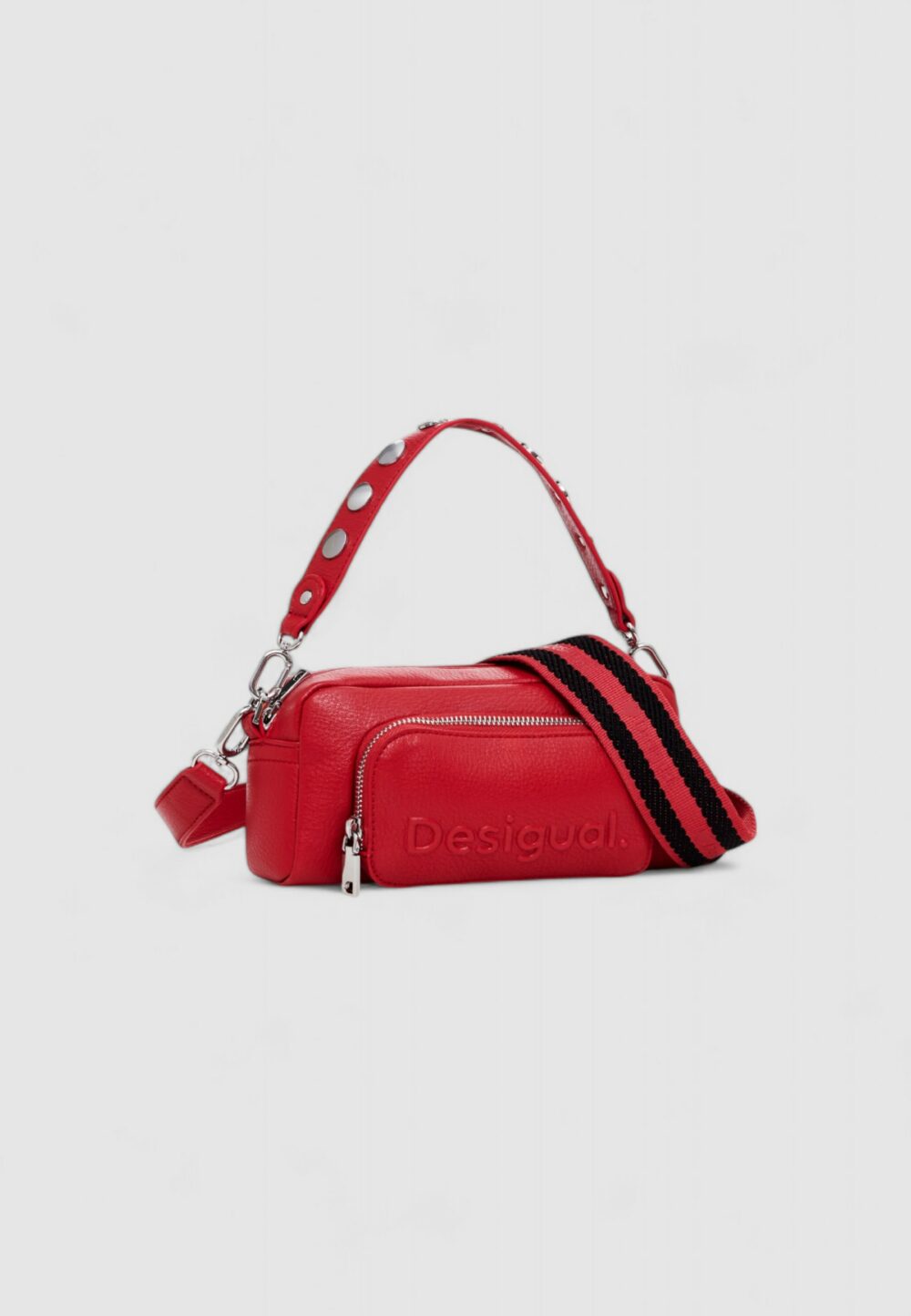 Borsa Desigual BAG_HALF LOGO FW24 PRADE Rosso - Foto 2