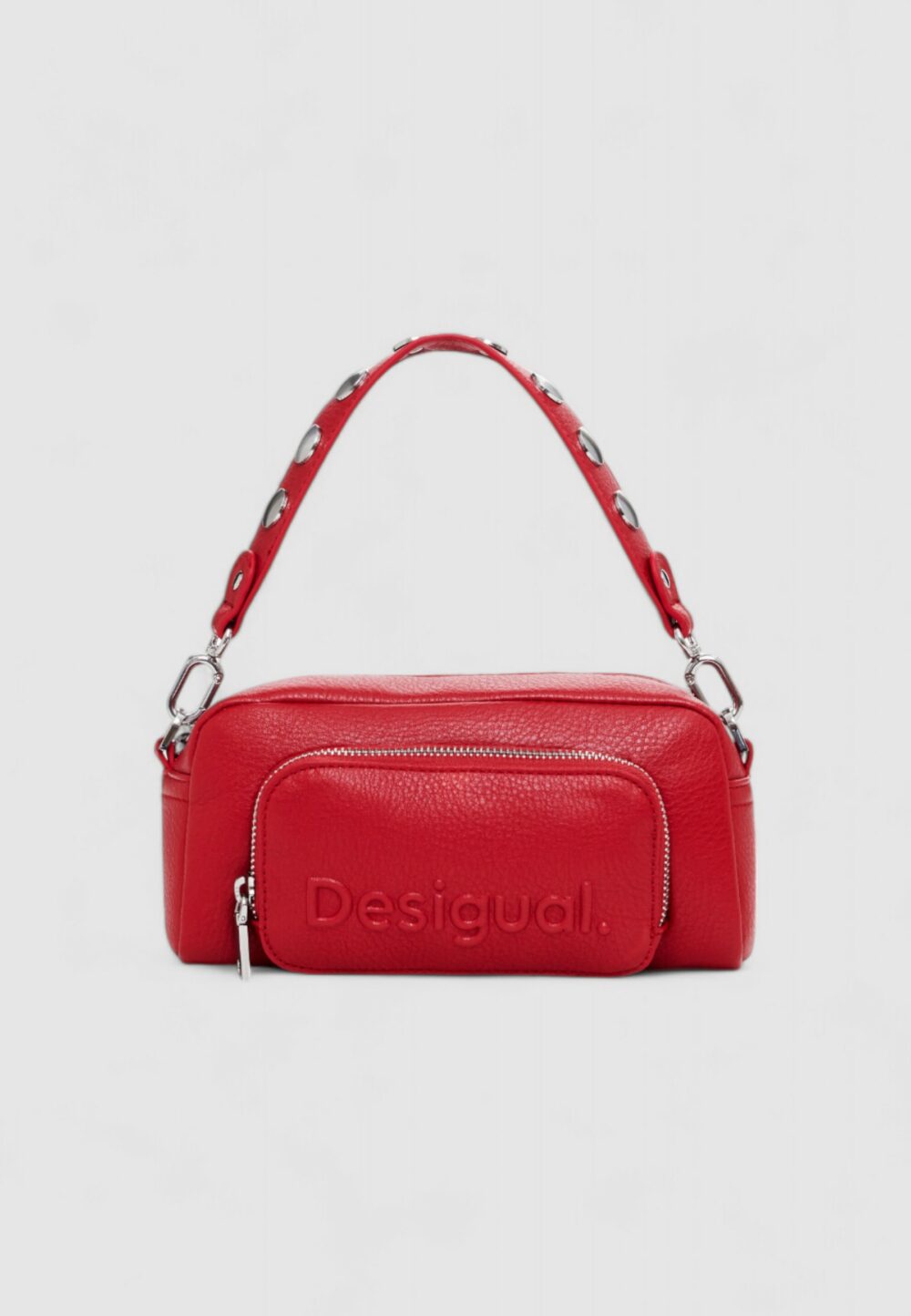 Borsa Desigual BAG_HALF LOGO FW24 PRADE Rosso - Foto 4