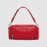 Borsa Desigual BAG_HALF LOGO FW24 PRADE Rosso - Foto 4