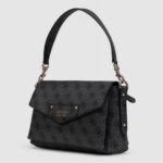 Borsa Guess ECO BRENTON FLAP SHOULDER Grigio - Foto 2