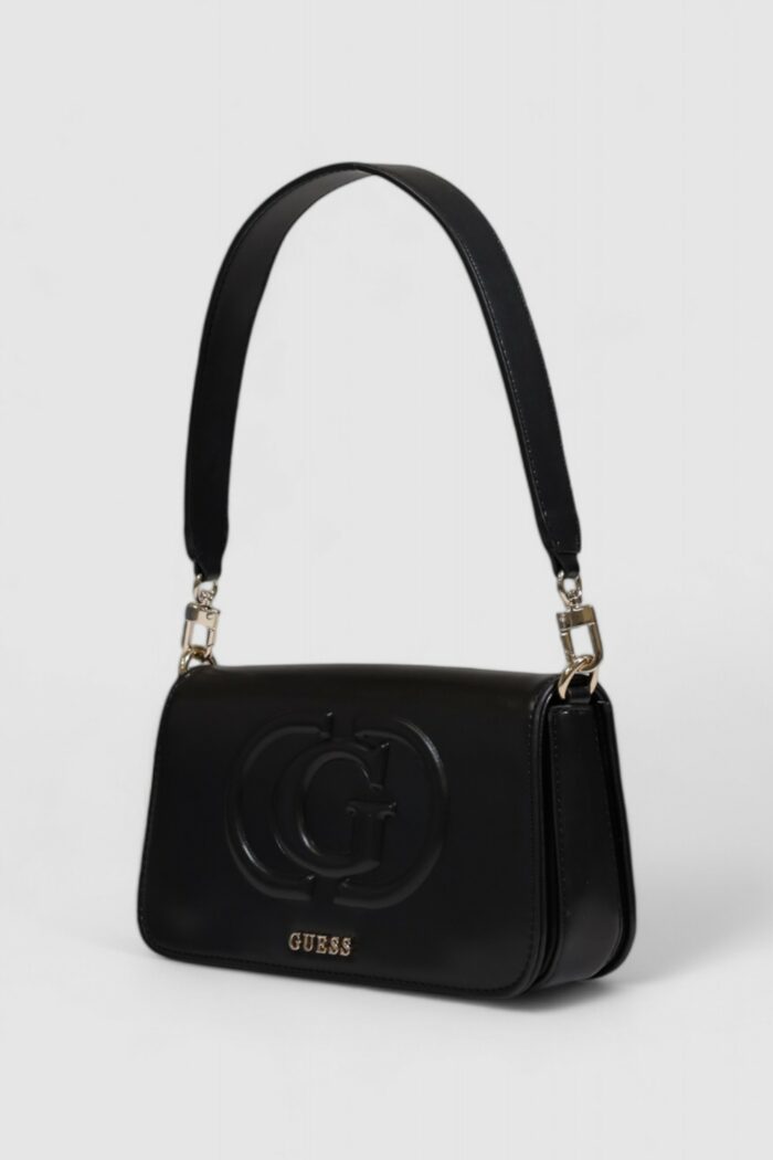 Borsa Guess ECO MIETTA FLAP SHOULDER Nero