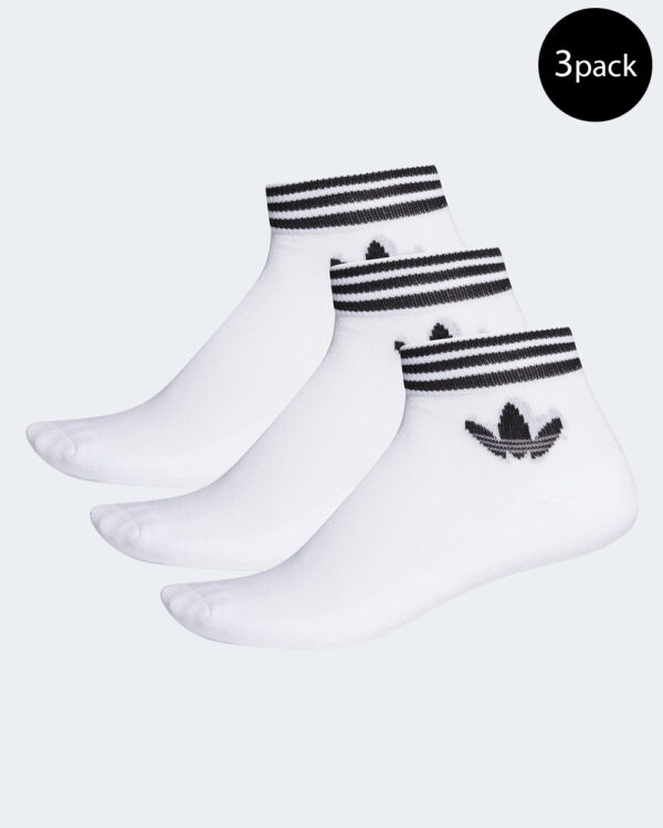 Calzini corti Adidas Trefoil Ankle Sock Unisex 3PP Bianco - Foto 1