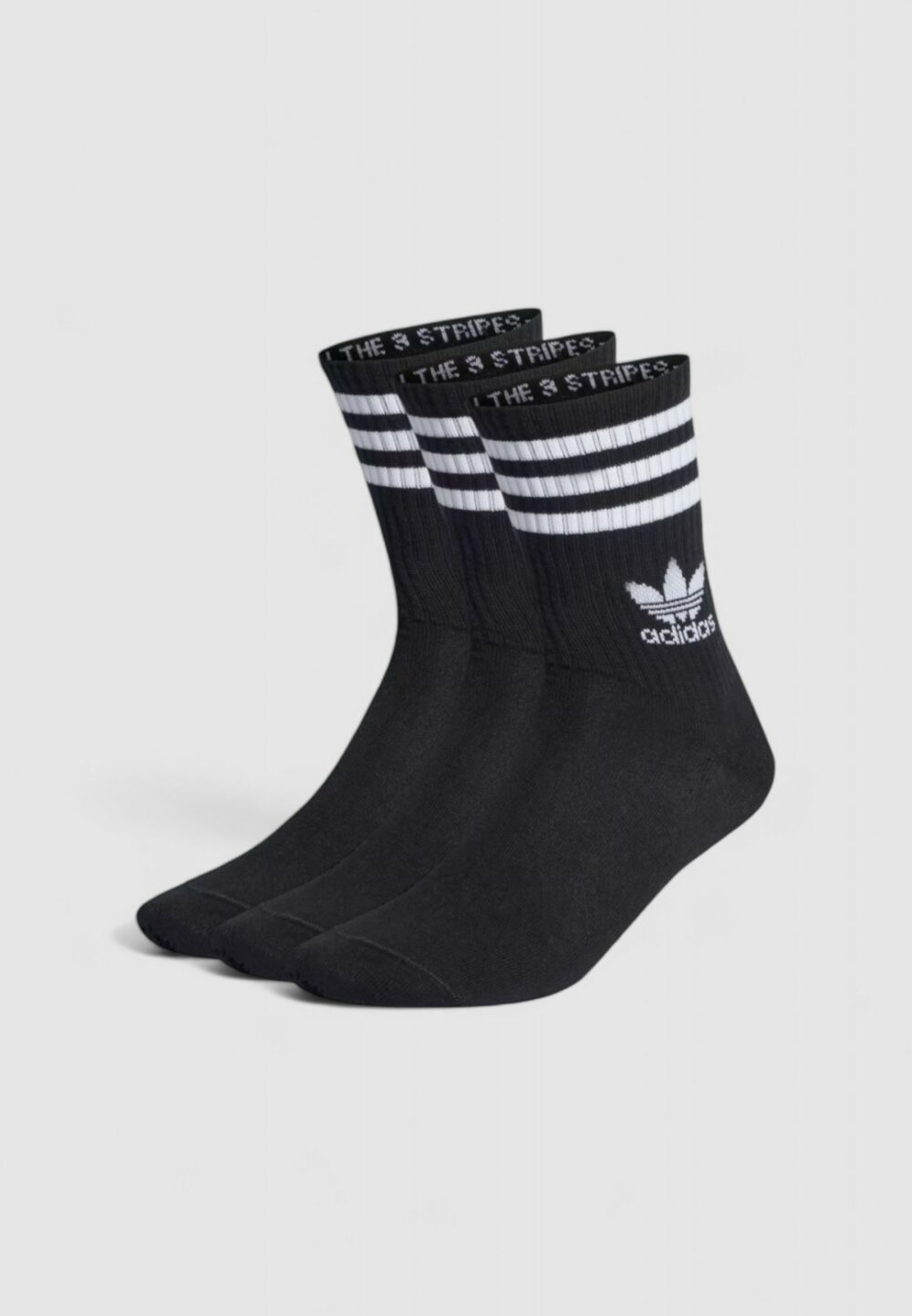 Calzini corti Adidas CREW SOCK 3STR UNISEX Nero - Foto 1