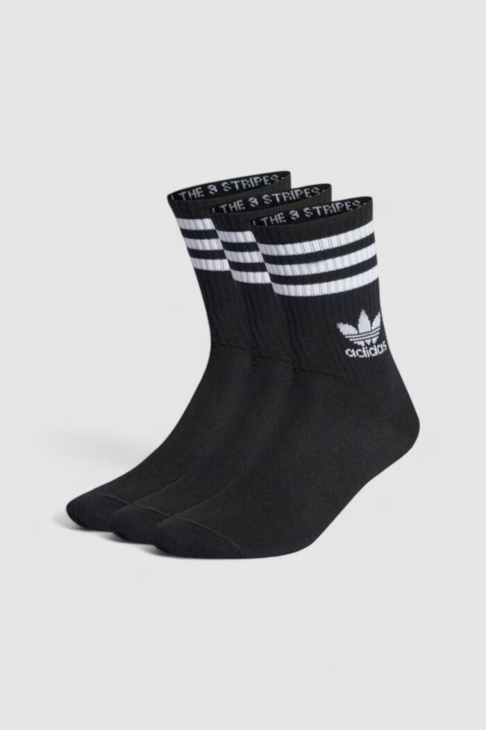 Calzini corti Adidas Originals CREW SOCK 3STR UNISEX Nero