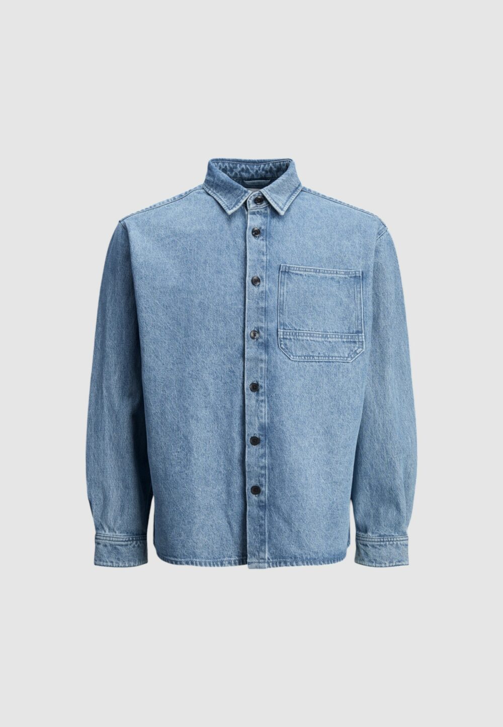 Camicia manica lunga Jack Jones JJINOLAN JJO Denim chiaro - Foto 1