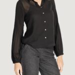 Camicia manica lunga Only ONLSTAR LIFE L/S PLISSE Nero - Foto 3