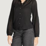 Camicia manica lunga Only ONLSTAR LIFE L/S PLISSE Nero - Foto 4