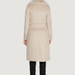 Cappotto Guess NANCY FIT FAUX FUR COLLAR Beige - Foto 4