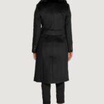 Cappotto Guess NANCY FIT FAUX FUR COLLAR Nero - Foto 4