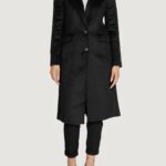 Cappotto Guess NANCY FIT FAUX FUR COLLAR Nero - Foto 5