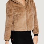 Cappotto Jacqueline de Yong Jdyesther Faux Fur Otw Qiq Marrone - Foto 1