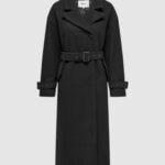 Cappotto Only ONLNANCY LIFE X-LONG TRENCH COAT OTW Nero - Foto 1