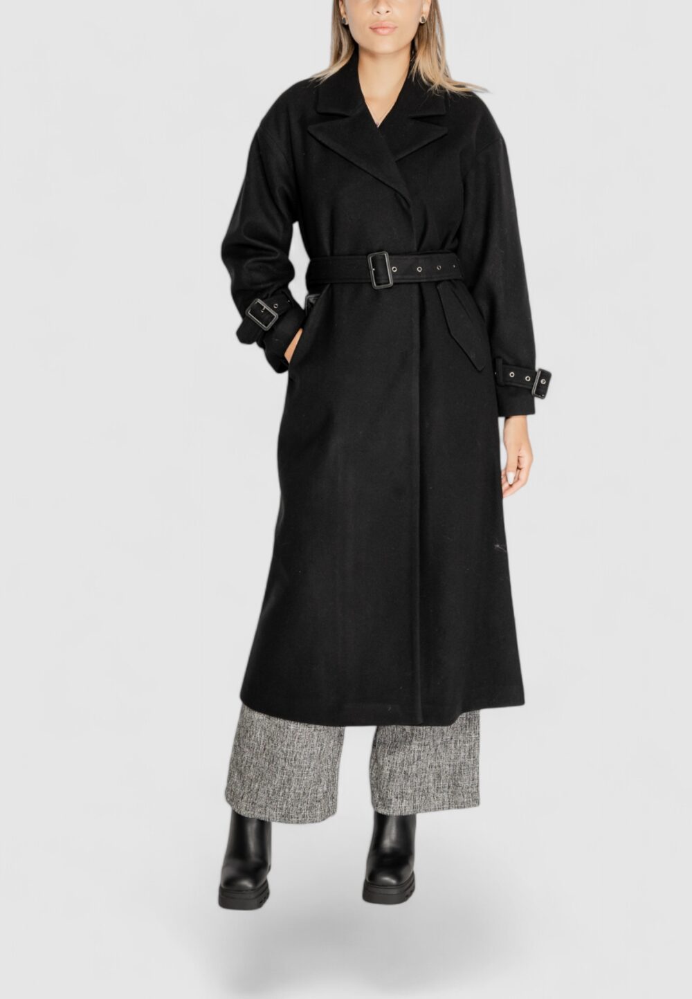 Cappotto Only ONLNANCY LIFE X-LONG TRENCH COAT OTW Nero - Foto 3