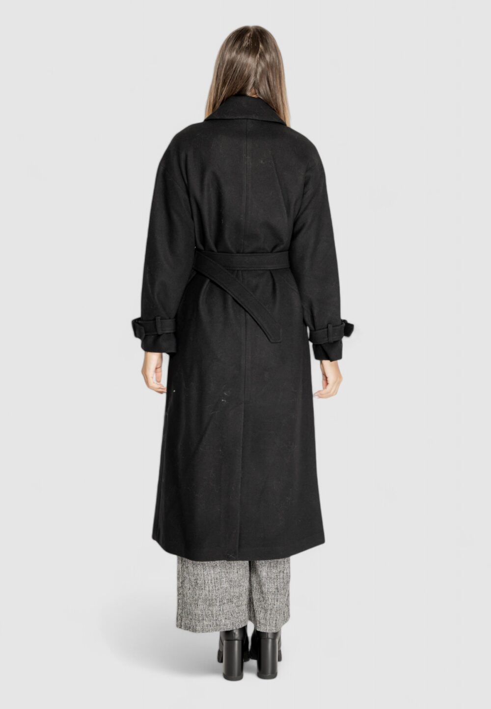 Cappotto Only ONLNANCY LIFE X-LONG TRENCH COAT OTW Nero - Foto 4