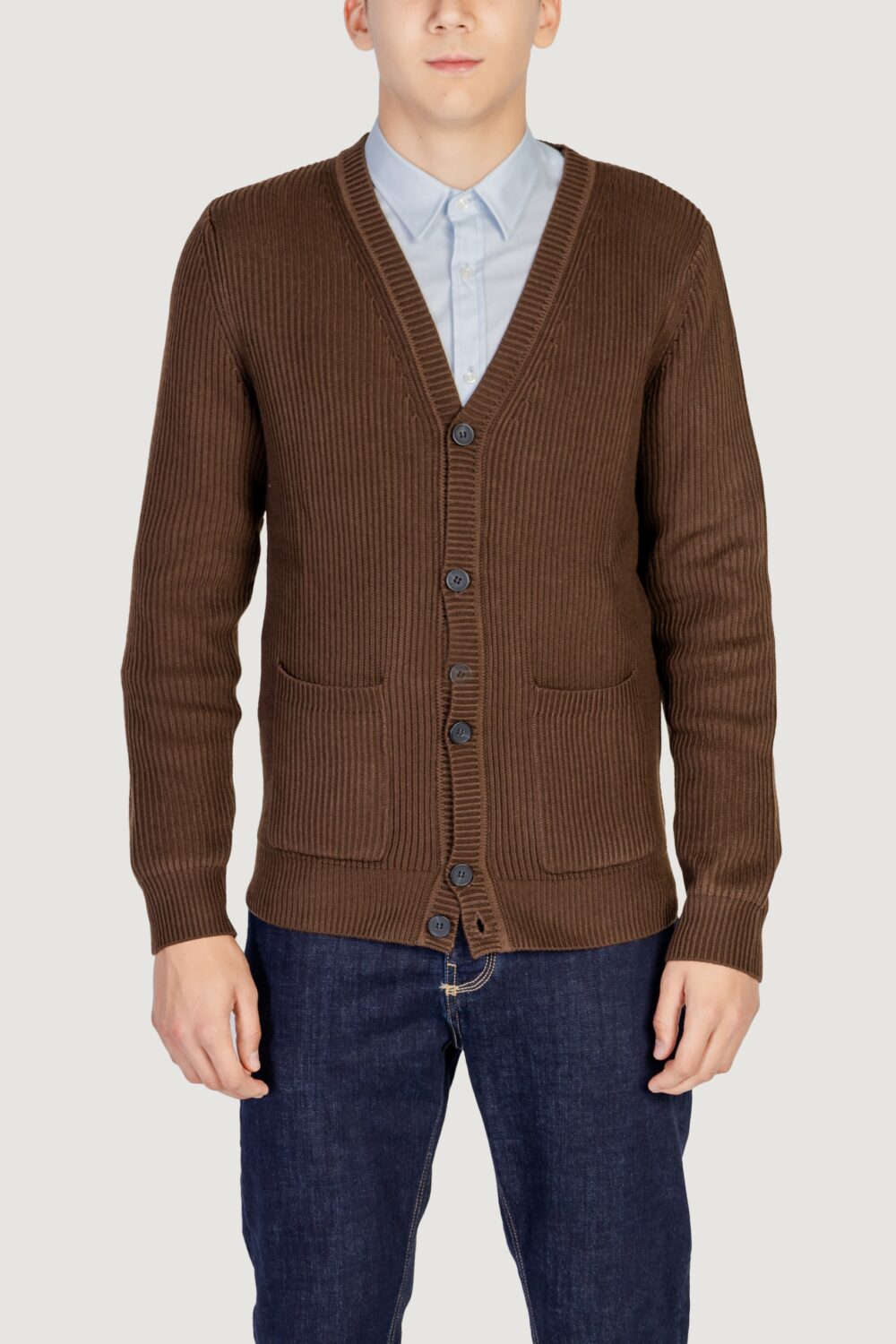 Cardigan Antony Morato WOOL BLEND Marrone - Foto 1