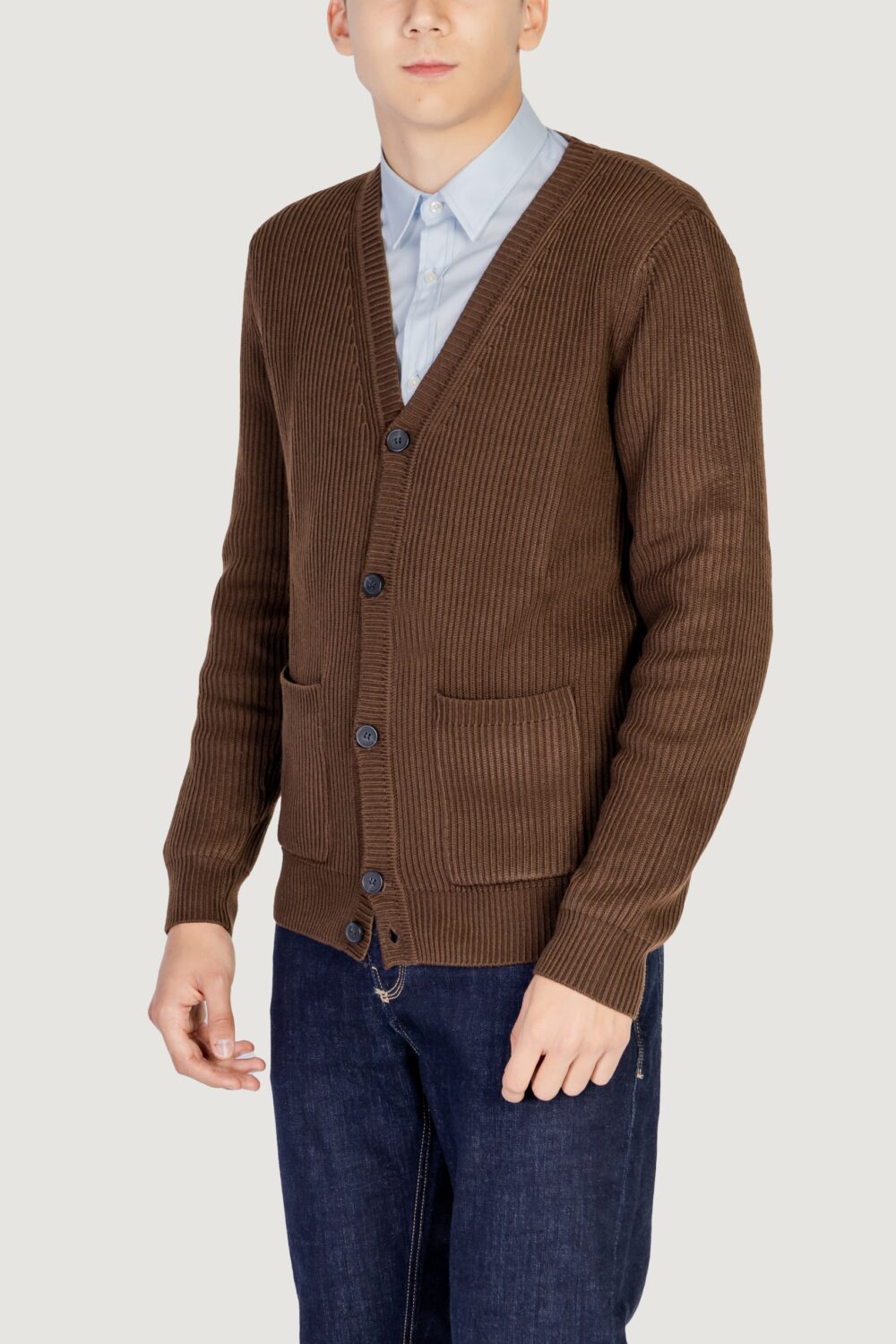 Cardigan Antony Morato WOOL BLEND Marrone - Foto 2