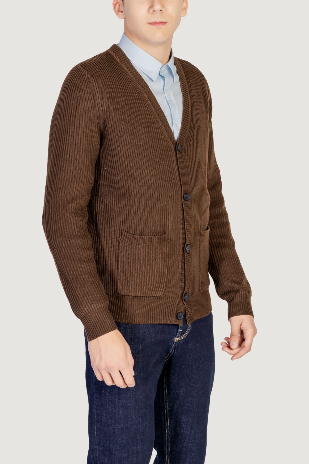 Cardigan Antony Morato WOOL BLEND Marrone - Foto 4