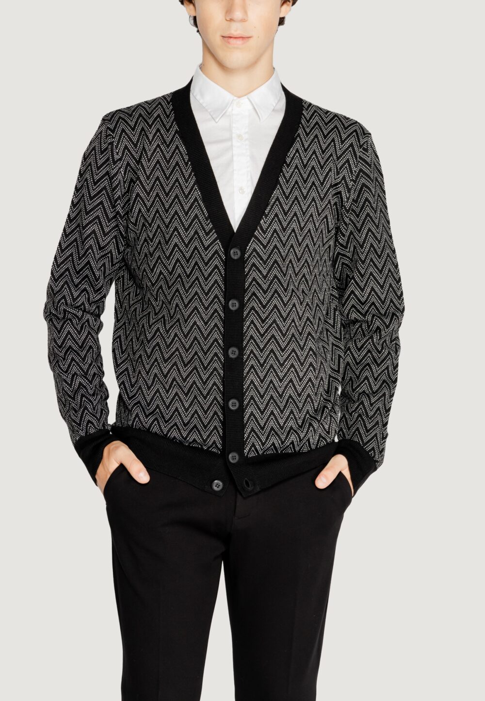 Cardigan Antony Morato WOOL BLEND Nero - Foto 1