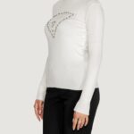 Dolcevita Guess PIPER TRIANGLE LOGO TN LS Bianco - Foto 2