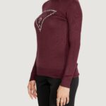 Dolcevita Guess PIPER TRIANGLE LOGO TN LS Bordeaux - Foto 4