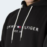 Felpa con cappuccio Tommy Hilfiger CORE TOMMY LOGO HOODY Nero - Foto 2