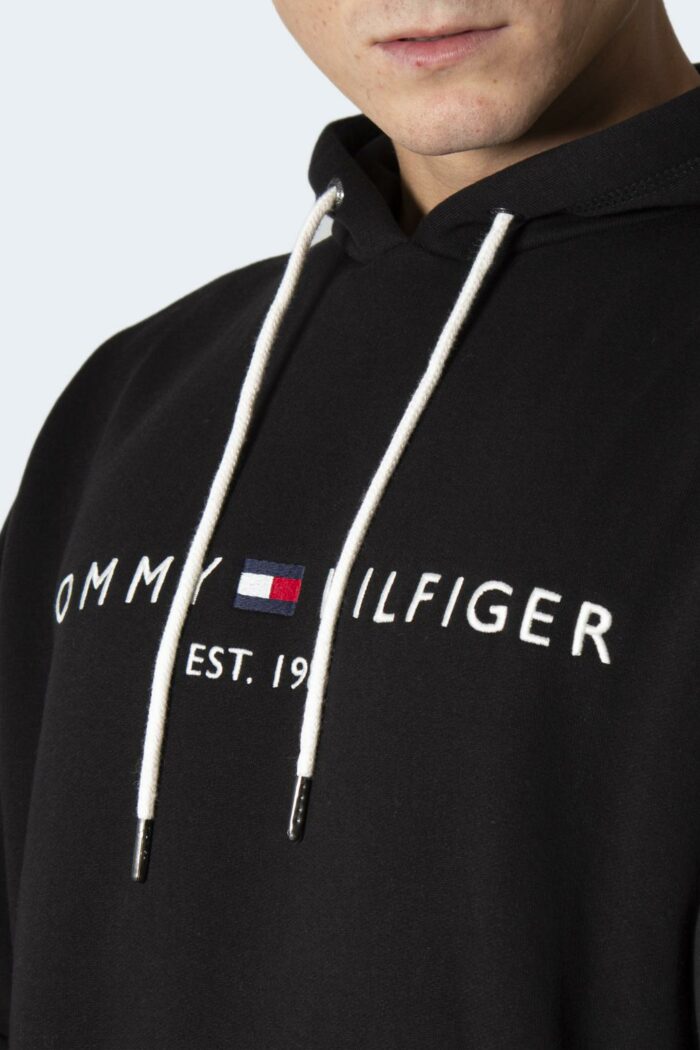 Felpa con cappuccio Tommy Hilfiger CORE TOMMY LOGO HOODY Nero