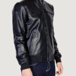 Giacchetto PEUTEREY SANDS LEATHER WS 06 Nero - Foto 4