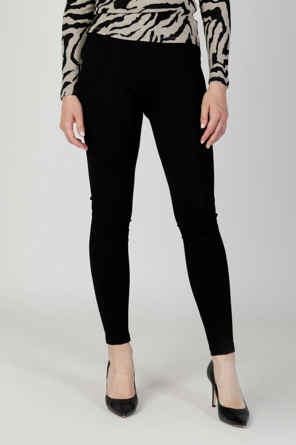 Leggings Only ONLTIA LIFE HW ELA LEGGING PNT Nero - Foto 1