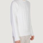 Maglia Antony Morato COTTON WOOL BLEND YARN WITH JACQUARD 3D Bianco - Foto 4