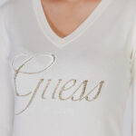 Maglia Guess MEGAN LOGO VN LS Bianco - Foto 5