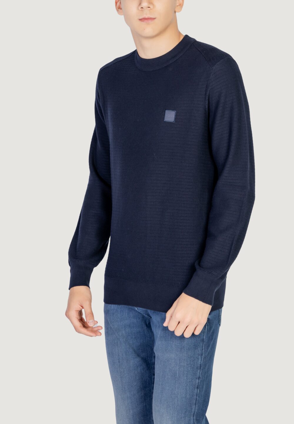 Maglione Boss Anion_S 10265864 01 Blue scuro - Foto 2