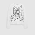 Maglione Desigual JERS_MONTPELLIER_LACROIX Bianco - Foto 3