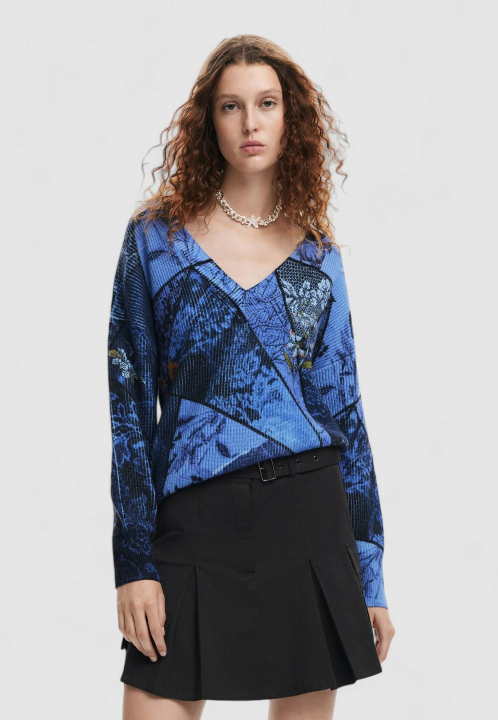 Maglione Desigual JERS_OCEAN Viola - Foto 2