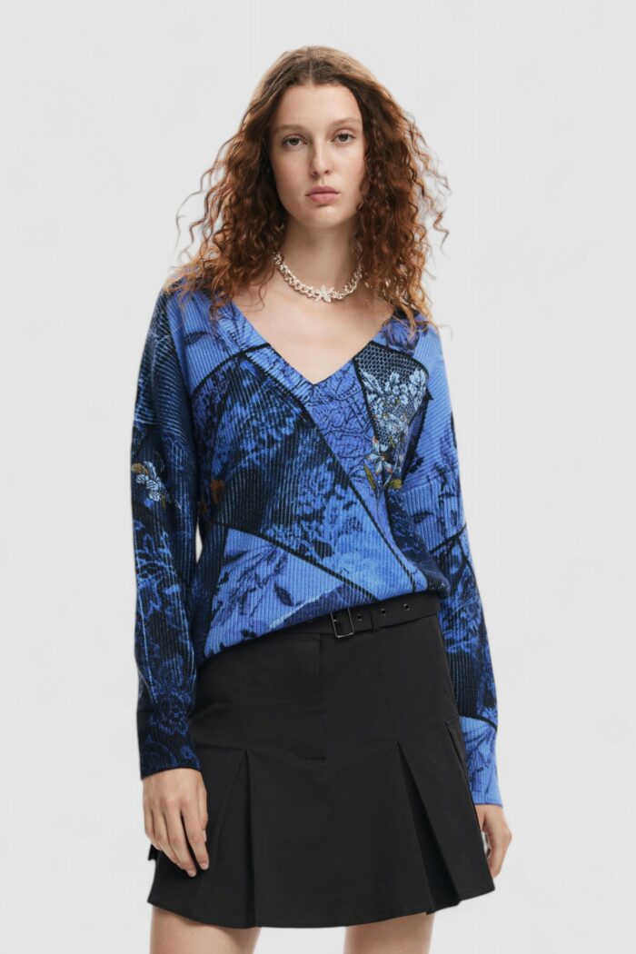 Maglione Desigual JERS_OCEAN Viola