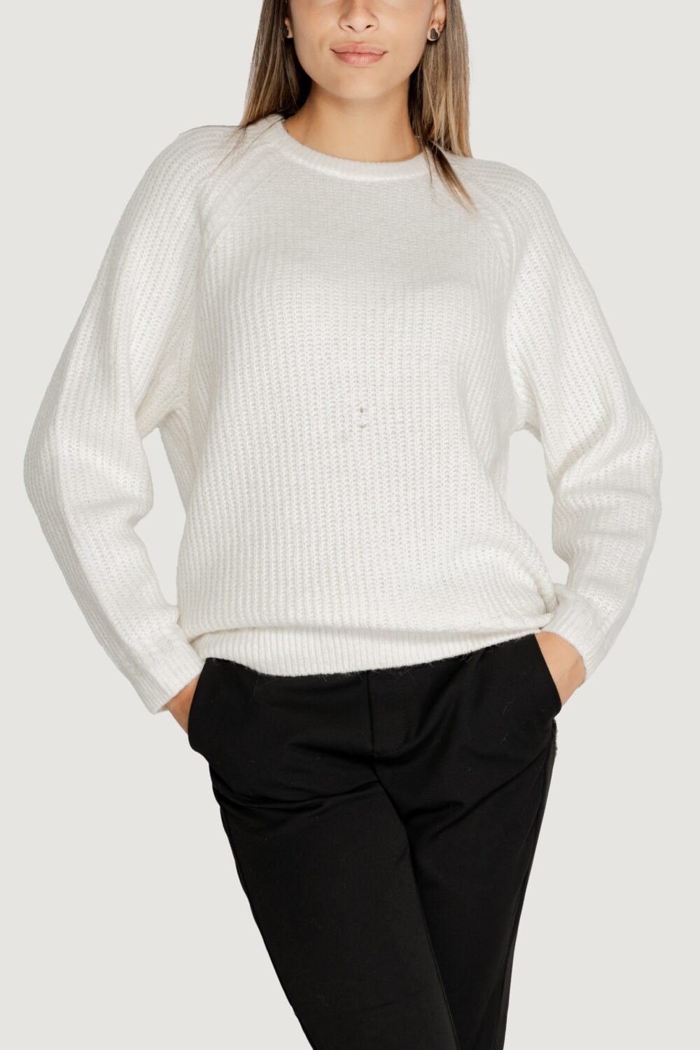 Maglione Guess LS CN CABLE MARGOT Bianco - Foto 1