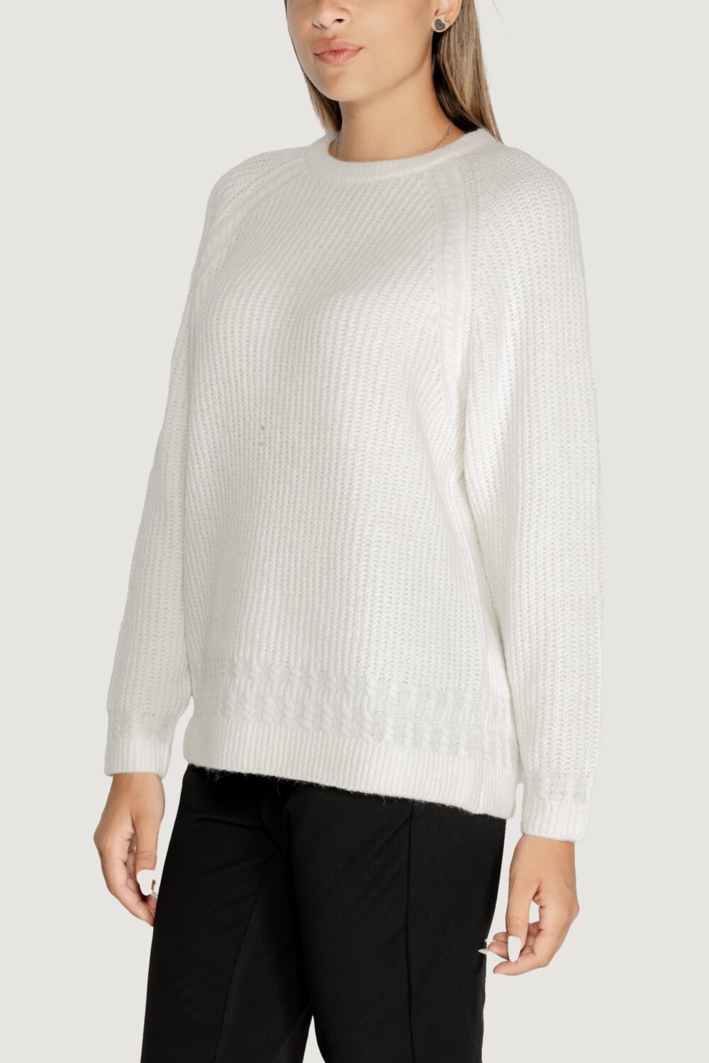 Maglione Guess LS CN CABLE MARGOT Bianco - Foto 2