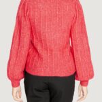 Maglione Guess LS VN MADELINE TEXTURE Magenta - Foto 4