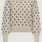 Maglione Jacqueline de Yong JDYSIGRID LIFE L/S ONECK PUFFDOT PUL KNT Beige chiaro - Foto 5