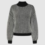 Maglione Jacqueline de Yong Jdyally Life L/S Hn Struc Knt Nero - Foto 1