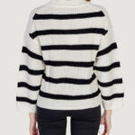 Maglione Only JDYJUSTY L/S STRIPE PULLOVER KNT NOOS Panna - Foto 4