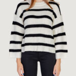 Maglione Only JDYJUSTY L/S STRIPE PULLOVER KNT NOOS Panna - Foto 5