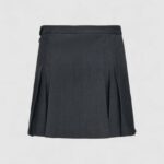 Minigonna Only ONLMARION HW PLEAT MEL SKIRT TLR Grigio Scuro - Foto 5