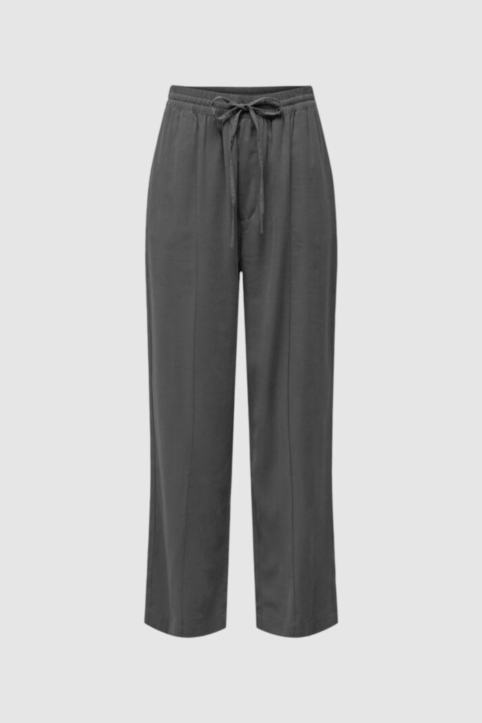 Pantaloni a palazzo Jacqueline De Yong JDYOLLI HW WIDE Grigio