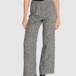 Pantaloni a palazzo Vila Clothes VIEVIE HW WIDE LEG TAILORED Nero - Foto 1