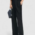 Pantaloni cropped Desigual PANT_RIN Nero - Foto 1