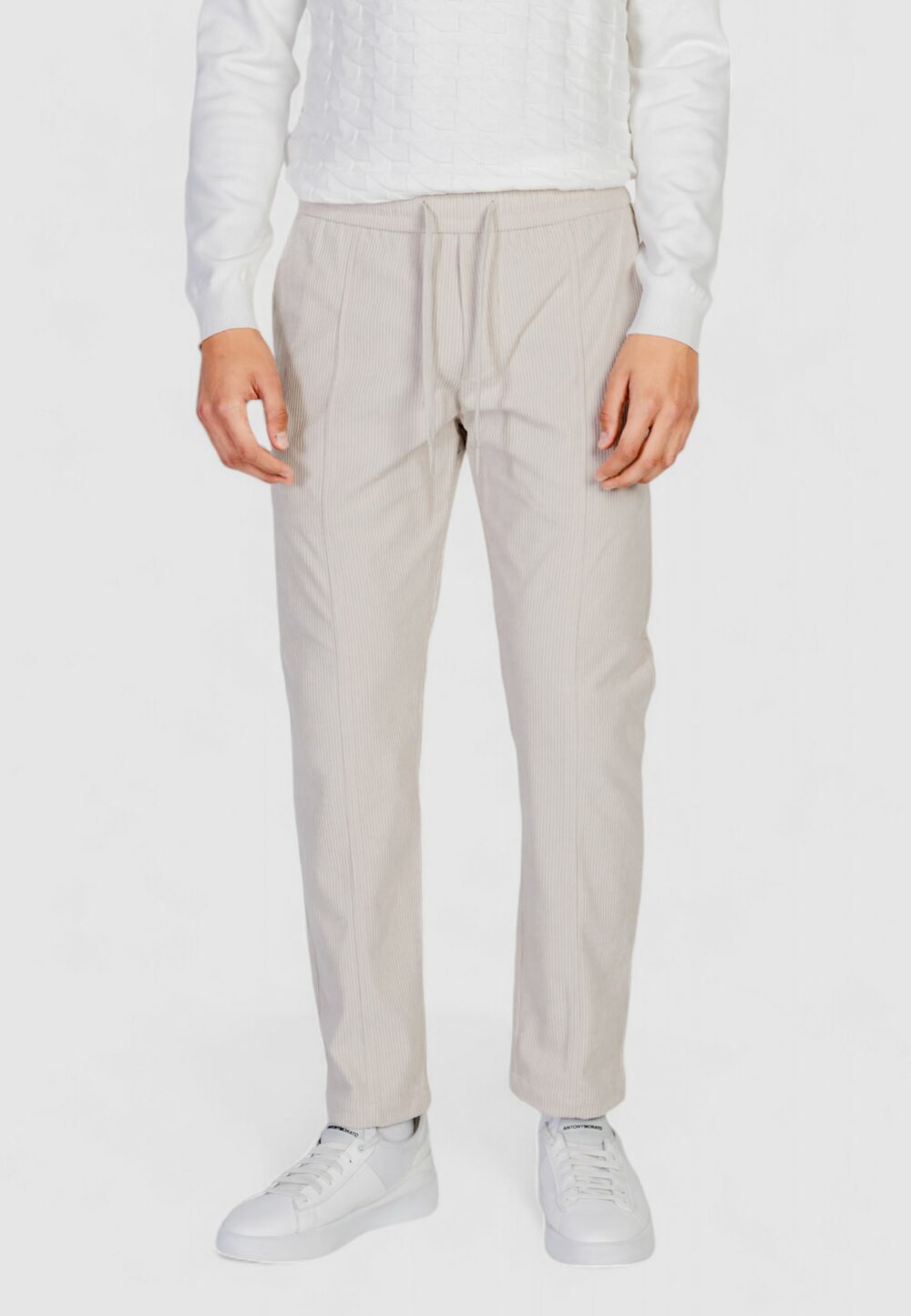 Pantaloni Antony Morato KNIT CORDUROY Beige chiaro - Foto 1